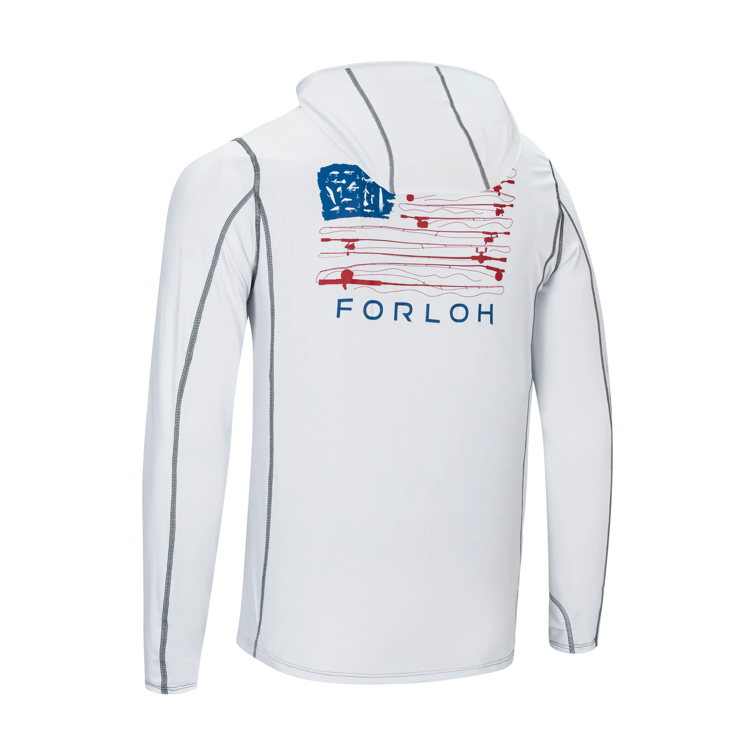 SolAir USA Fish Flag Hooded LS